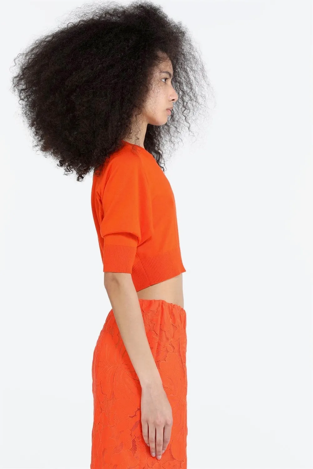No.21 - Round Neck Sweater: Orange