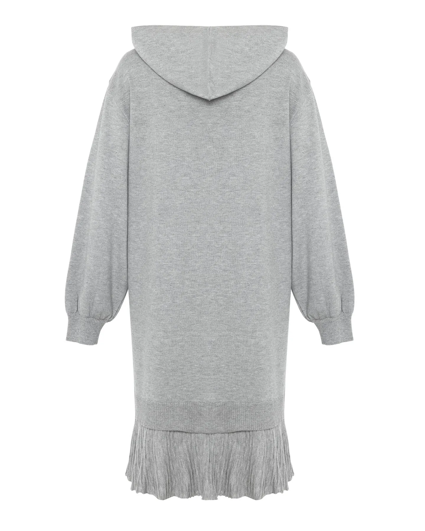 Nomia Pleated Hem Hoodie Dress