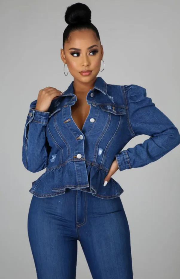 Pressure Peplum Jacket