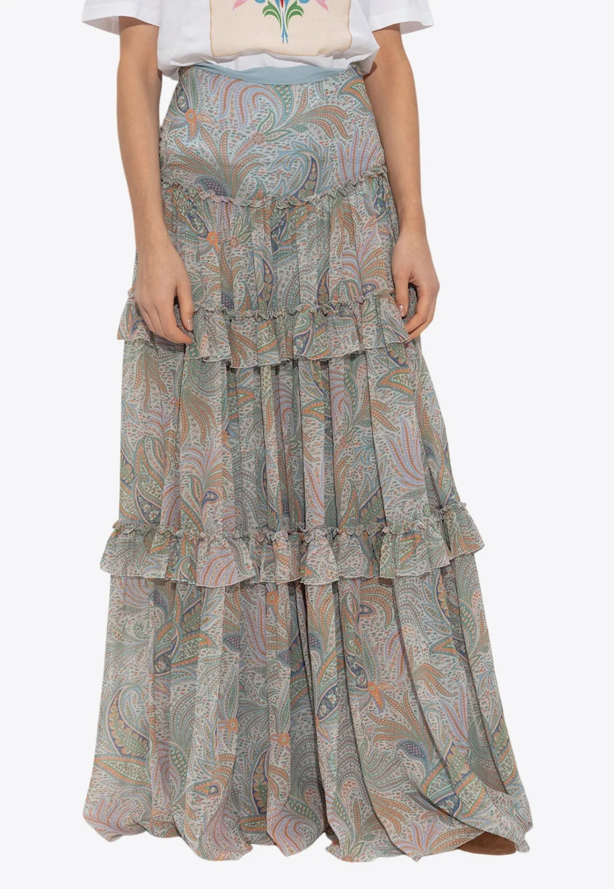 Printed Maxi Skirt