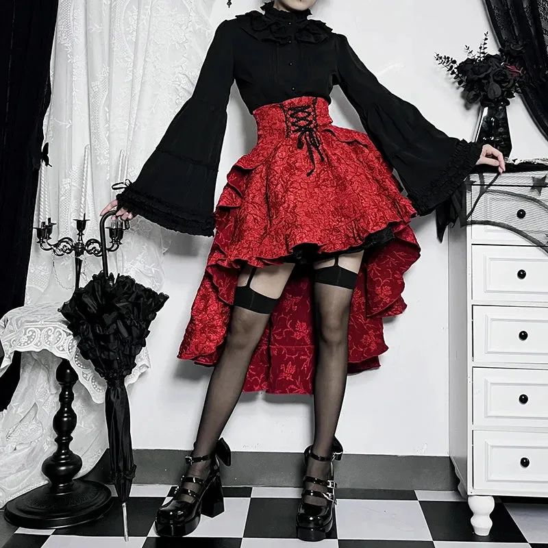 Red Steampunk skirt