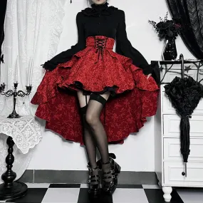 Red Steampunk skirt
