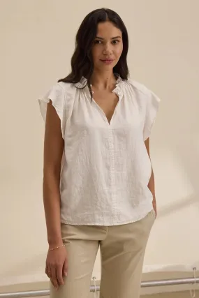 Semira Woven Linen Top