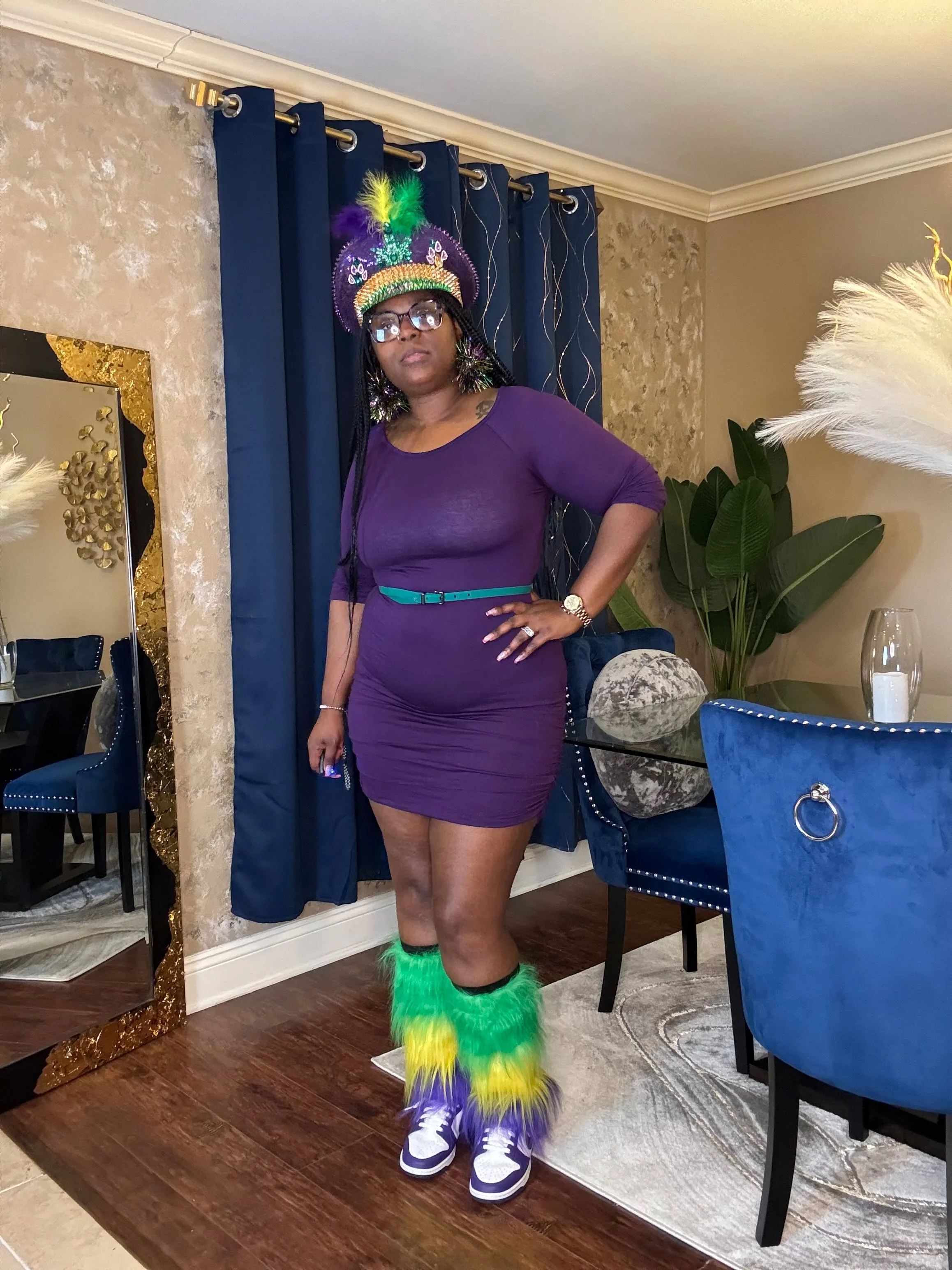 SHIRRED SIDE TUNIC/DRESS