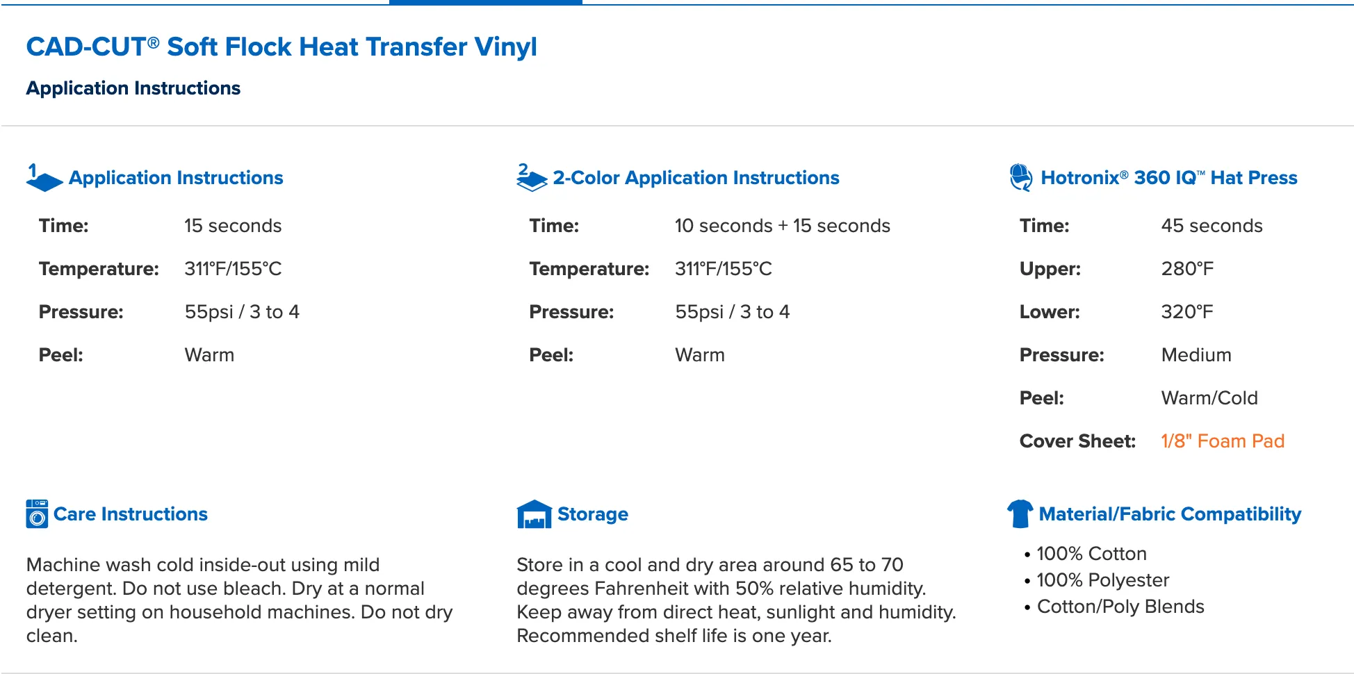 Stahls' Soft Flock Heat Transfer Vinyl HTV 12 x 14" sheets