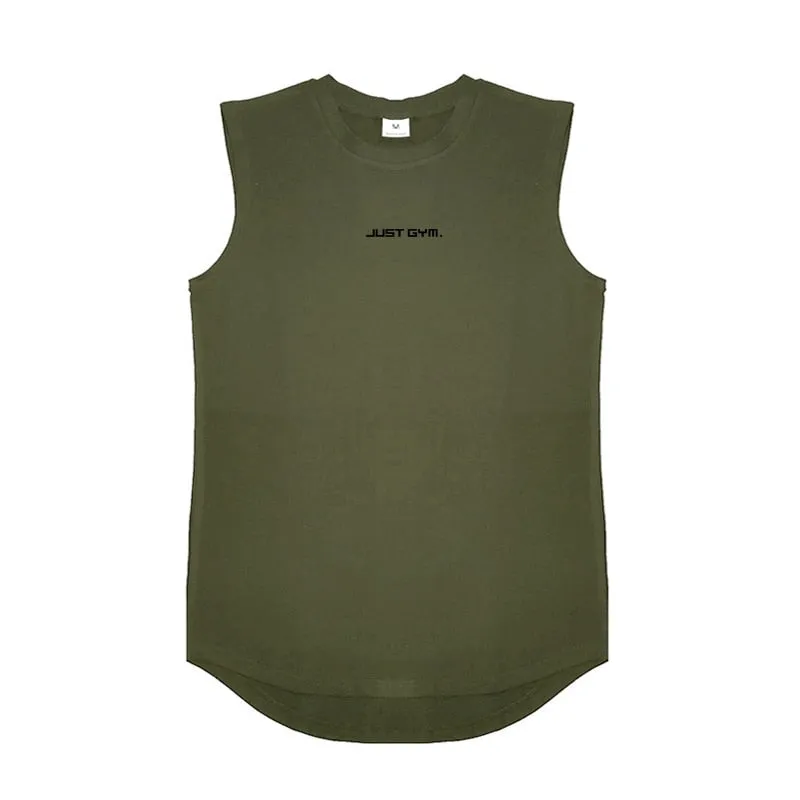 Summer Gym Tank Top Men Cotton Bodybuilding Fitness Sleeveless T Shirt Workout Clothing Mens Compression Sportswear Muscle Vests