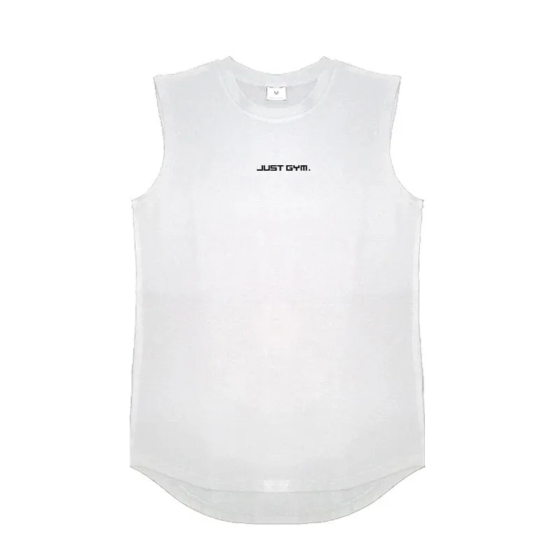 Summer Gym Tank Top Men Cotton Bodybuilding Fitness Sleeveless T Shirt Workout Clothing Mens Compression Sportswear Muscle Vests