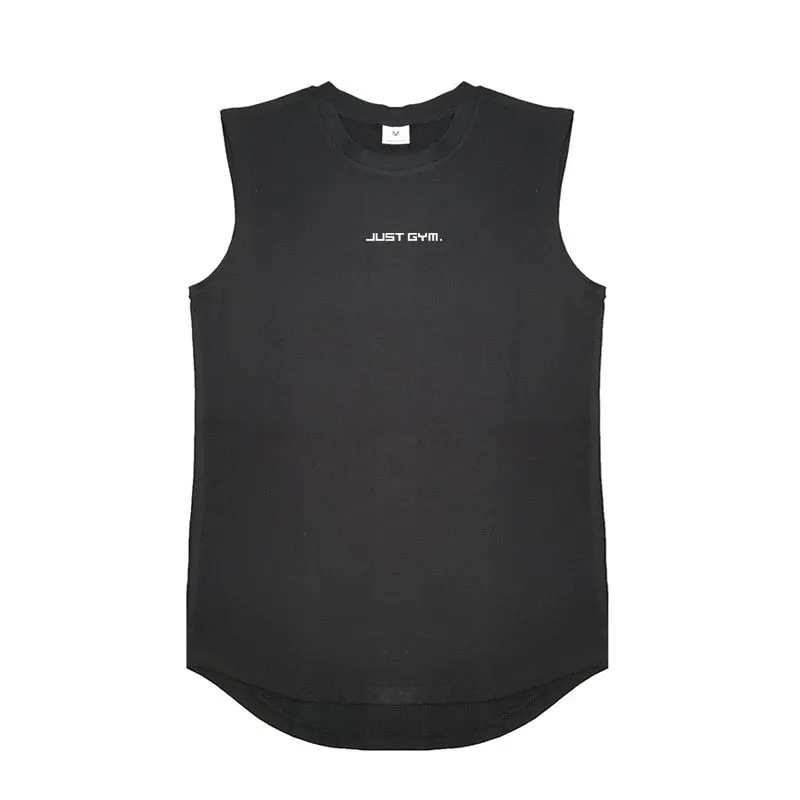 Summer Gym Tank Top Men Cotton Bodybuilding Fitness Sleeveless T Shirt Workout Clothing Mens Compression Sportswear Muscle Vests