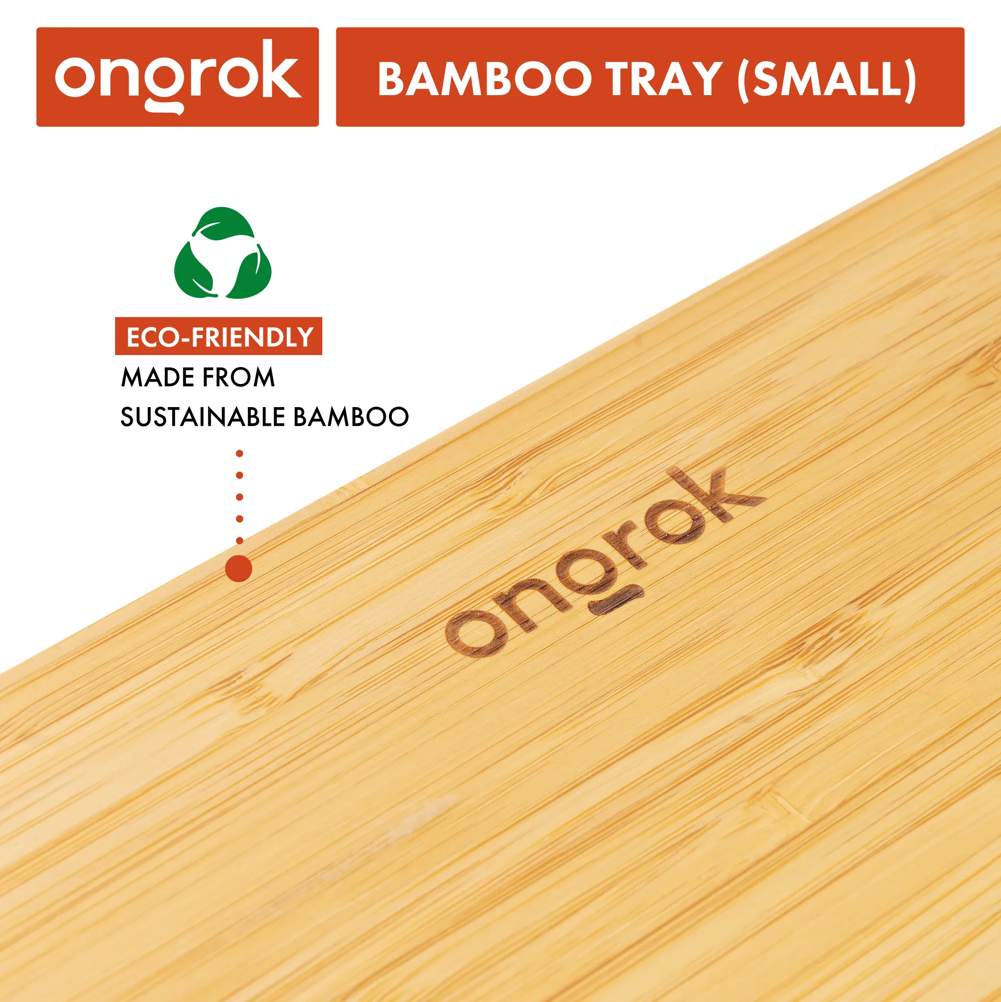 Sustainable Small Bamboo Wood Tray