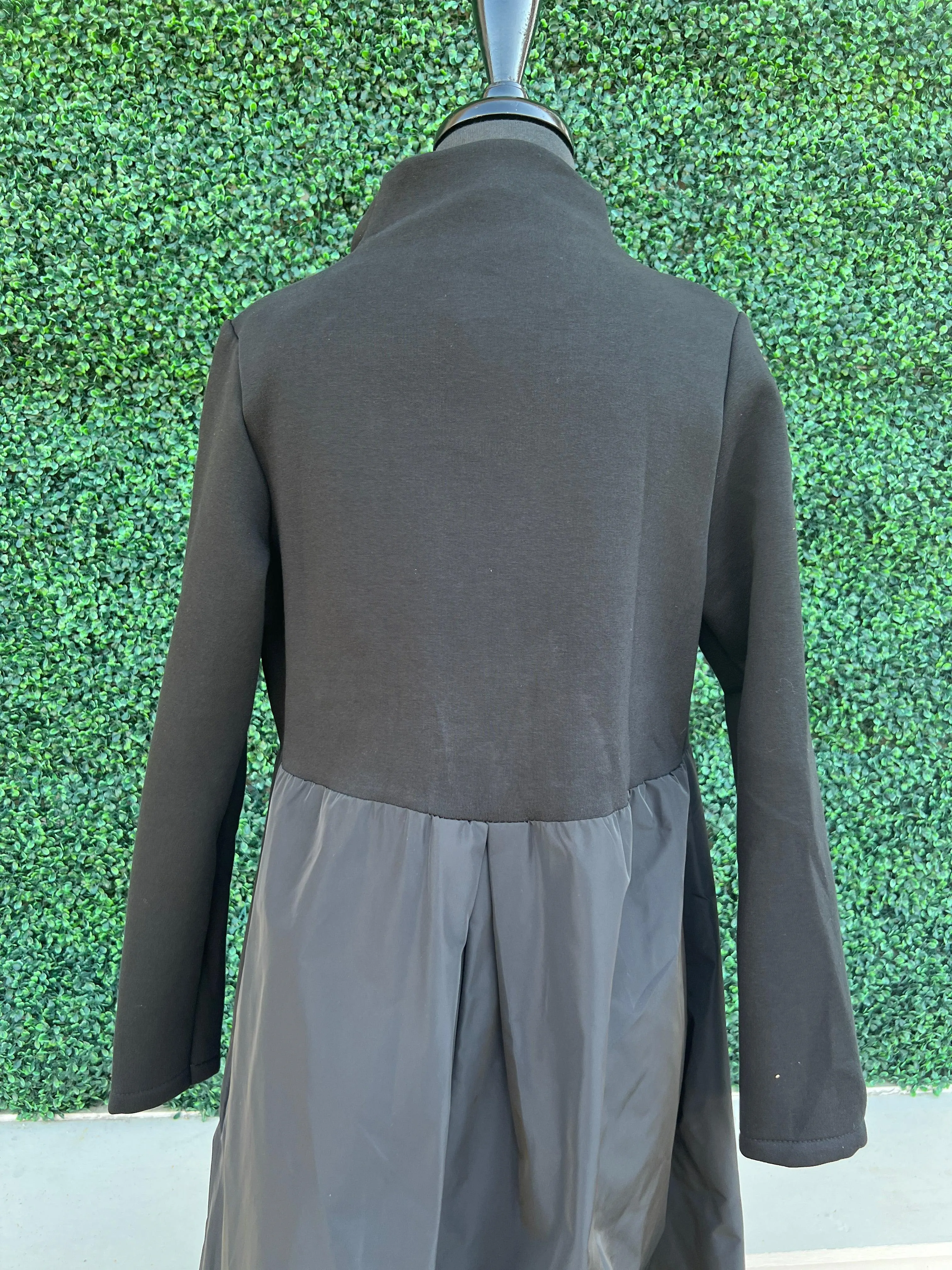 Sweatshirt & Nylon Mixed Medium Dress