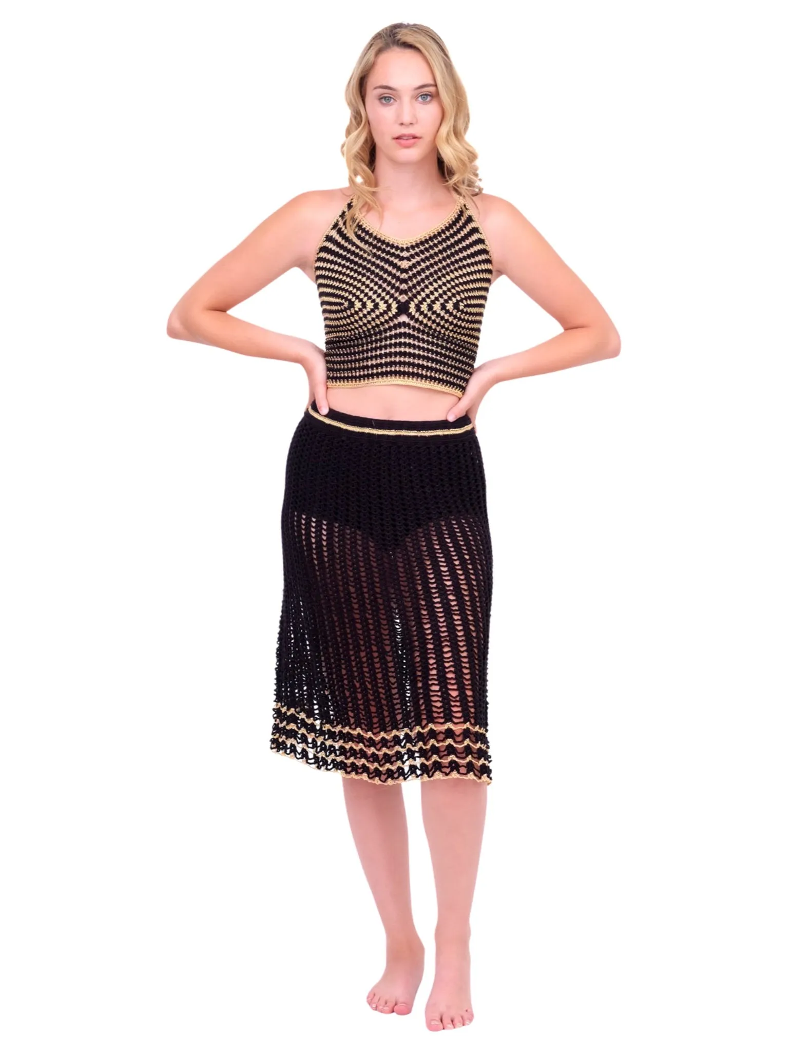 Taffy Crochet Halter Top