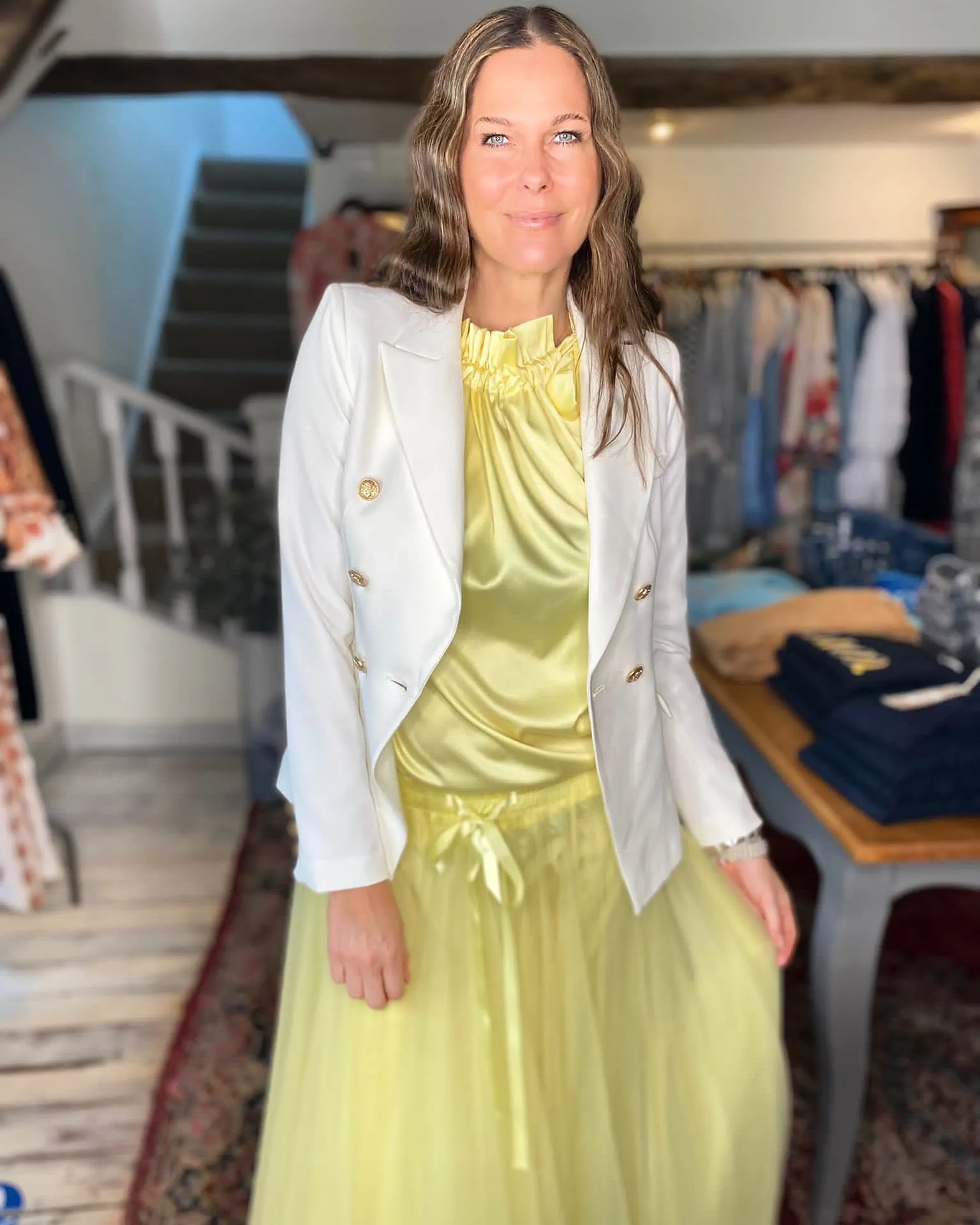 Tessa Tulle Skirt Lemon