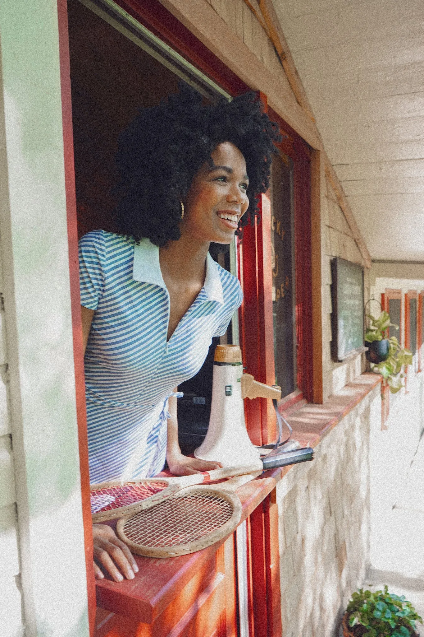 The Ivy Dress - Chambray Stripe
