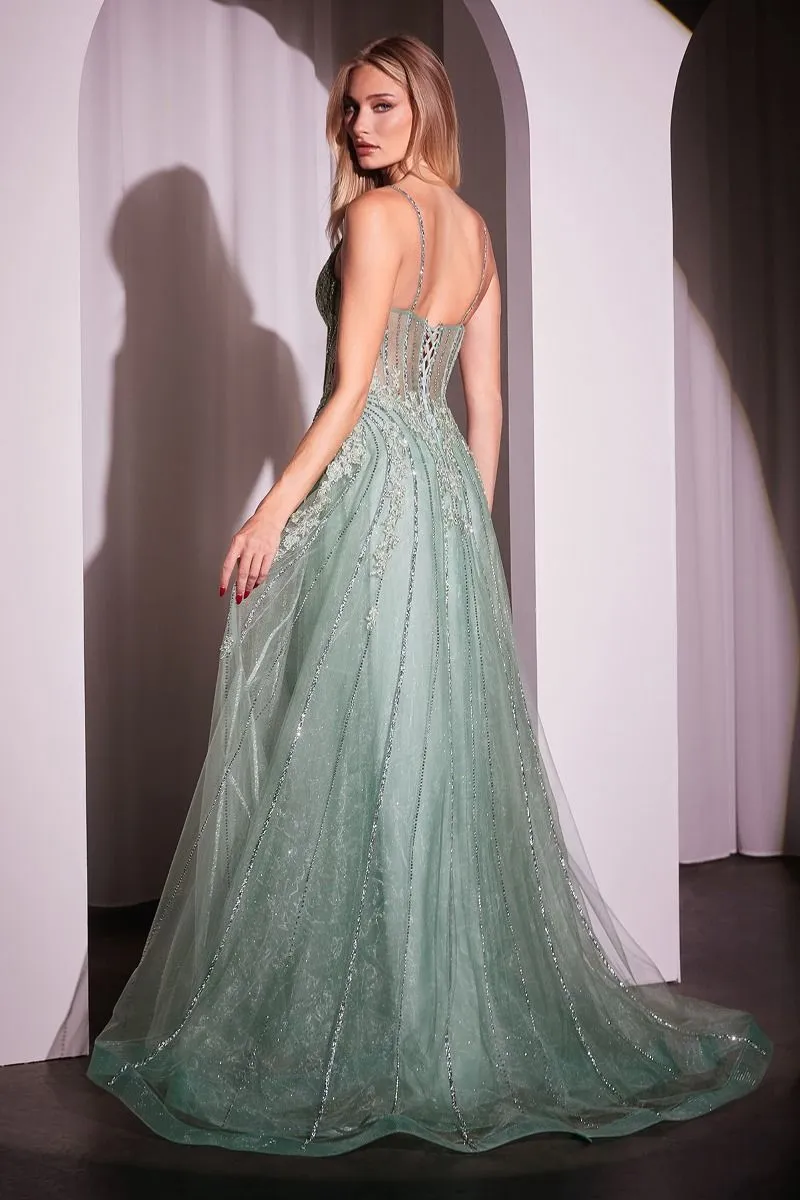 The Roselyn Crystal Embellished Tulle Dress
