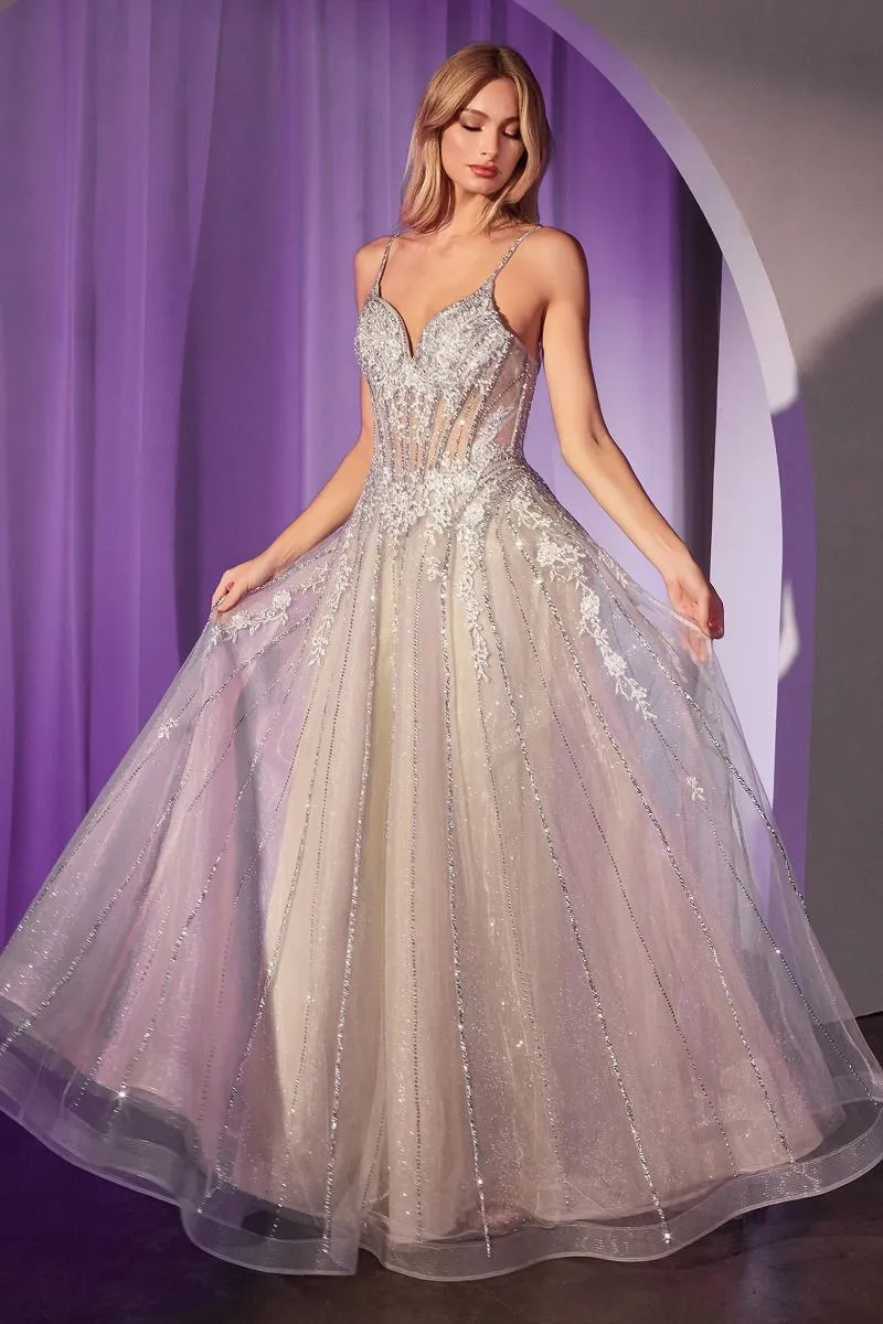 The Roselyn Crystal Embellished Tulle Dress