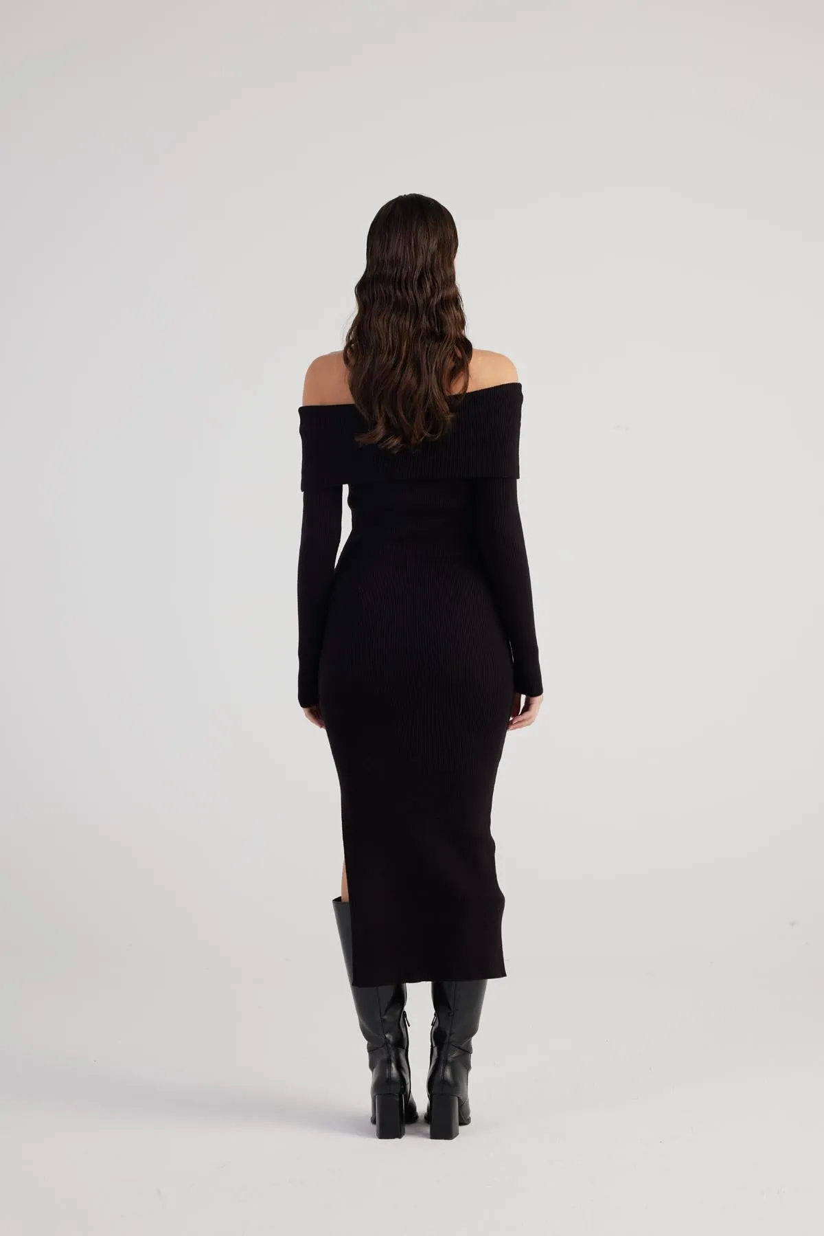 Tilda Knitwear Dress Black