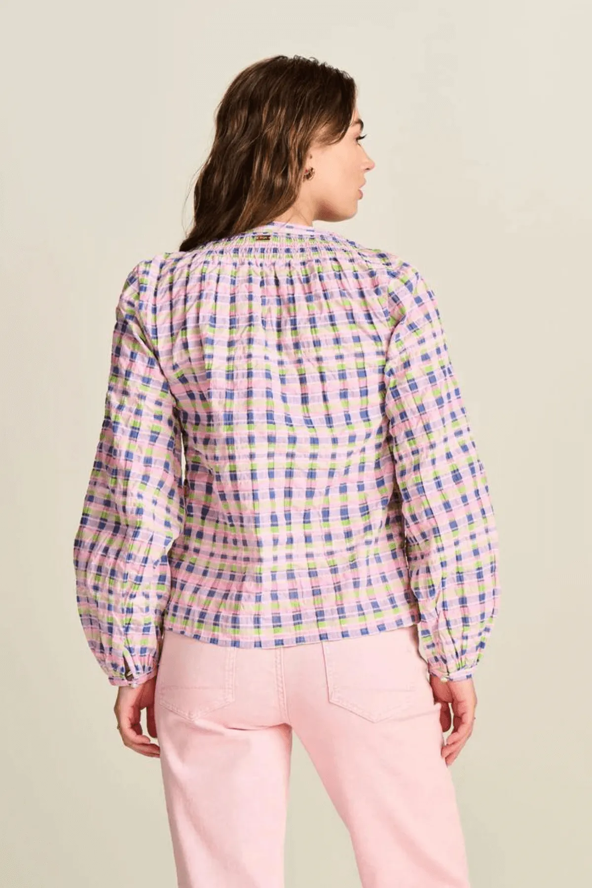TOP CHECKS PINK