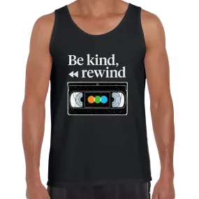 VHS Cassette Retro Tank Top Be Kind Rewind Old Video Cassette tape Scotch, Fuji Grunding