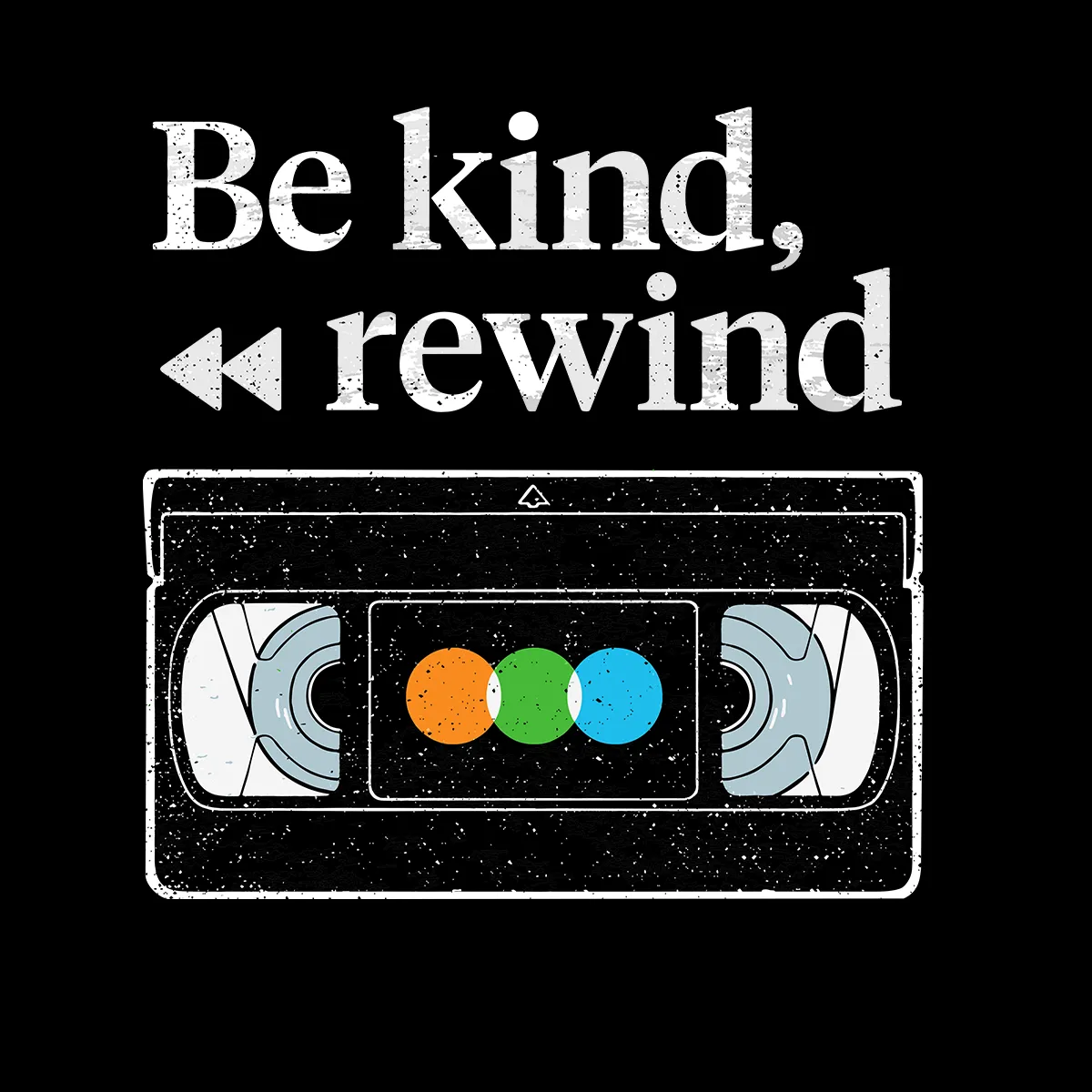VHS Cassette Retro Tank Top Be Kind Rewind Old Video Cassette tape Scotch, Fuji Grunding