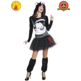 Womens Pepe Le Pew Hooded Tutu Dress - S